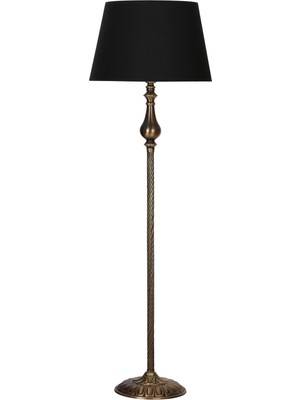 Vinner Madelyn Eskitme Burgulu Metal Lambader  Siyah