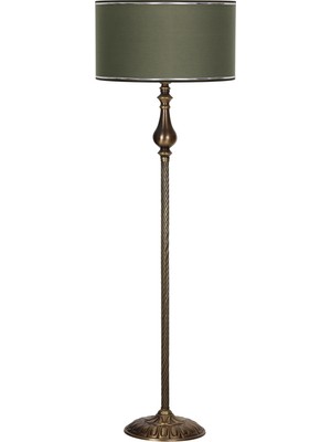 Vinner Madelyn Eskitme Burgulu Metal Lambader  Haki