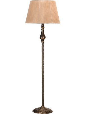 Vinner Madelyn Eskitme Burgulu Metal Lambader  Organize Kahve