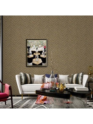 Adawall 1204-7 Adawall Octagon Geometrik Balıksırtı Duvar Kağıdı