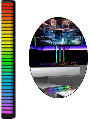 Cadia LED Pikap Ritim Işık Bar Rgb Atmosfer Ortam Işık Lambası Siyah USB (Yurt Dışından)