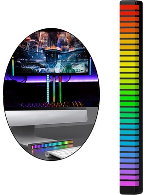 Cadia LED Pikap Ritim Işık Bar Rgb Atmosfer Ortam Işık Lambası Siyah USB (Yurt Dışından)