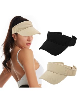 Mood Agenda  Uv Koruyucu Sporcu Plaj Vizör Şapka 2 Li Set