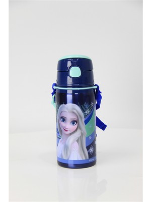 Ottonya Frozen Çelik Matara Salto 500ml Renkli Kırılmaz Özellikli Çocuklar İçin Eğlenceli Tasarım