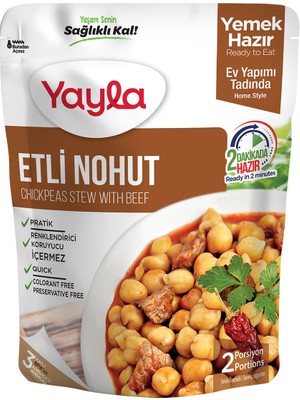 Yayla Yemek Hazır Etli Nohut 250 gr