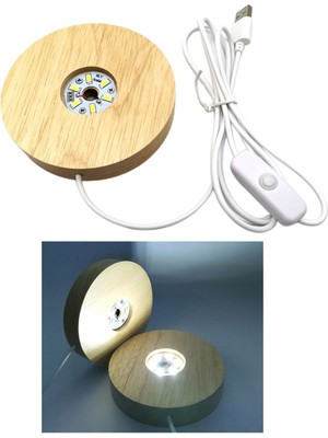 Yosicil LED Işık Taban Akrilik Ekran Lambası Kristaller Takı Için 150MM_WHITE Işık (Yurt Dışından)