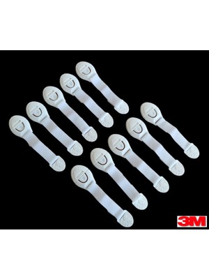 demethome 10 Adet Çocuk Bebek Çekmece Dolap Güvenlik Emniyet Kilidi Uzunluk Ayarlı Çırtlı Çok Amaçlı Kilit