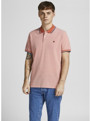 Jack & Jones Düz Açık Turuncu Erkek Polo T-Shirt 12169064_JPRBLUWIN Polo Ss