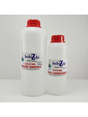 Hobizubi Kristal 6 kg Kristal Reçine Epoksi Resin Maddesi