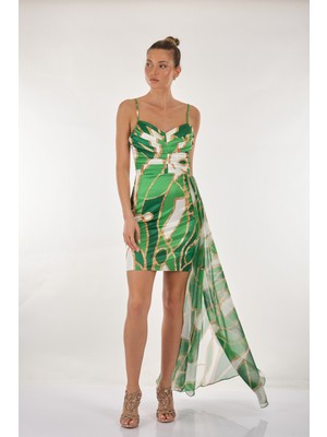 Explosion Ip Askılı Yeşil Kadın Elbise 22156446