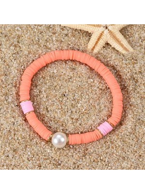 Padore Accessory Inci Detaylı Çok Şık Polimer Bileklik | Yaza Merhaba Bilekliği!