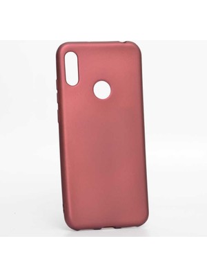 Nevarium Huawei Honor 8A Kılıf Silikon Yumuşak Dokulu Premium- Mürdüm