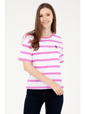 U.S. Polo Assn. Kadın Menekşe T-Shirt 50248141-VR037