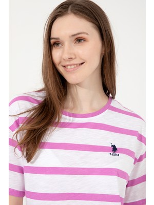 U.S. Polo Assn. Kadın Menekşe T-Shirt 50248141-VR037