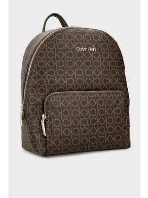 Calvin Klein Logolu Ayarlanabilir Omuz Askılı Fermuarlı Sırt Çantası Bayan Sırt Çantası K60K609356 0hd