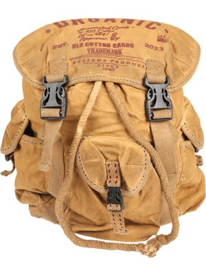Old Cotton Cargo Ahtapot Model Unisex Sırt Çantası 5093 Camel