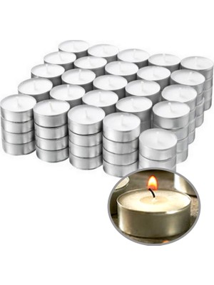 Neler Geldi Neler 100'lü Tea Light Mum Beyaz Tealight Mum Parti Mum