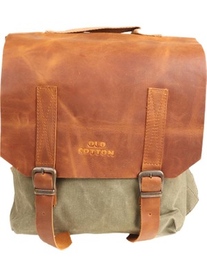 Old Cotton Cargo Unisex Su Geçirmez Sırt Çantası 7179 Haki
