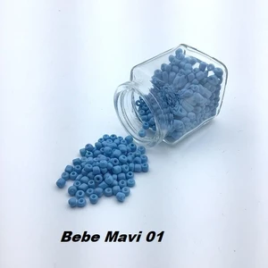 Erdal Ticaret Kum Boncuk (0,5 Mm-1 Paket 100GR) Bebe Mavi 01