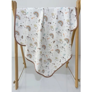 Babys Field Pamuklu Biye Detaylı Desenli Pike/battaniye