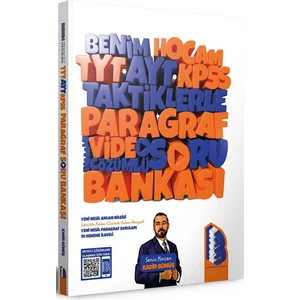 Benim Hocam Yayınları TYT AYT KPSS 2023 Taktiklerle Paragraf Tamamı Video Çözümlü Soru Bankası