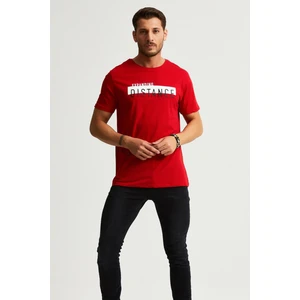 Alexander Gardi Baskılı T-Shirt, Kırmızı (E21-UN)