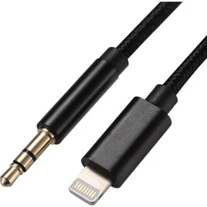 Apple iPhone 7 8 x Max 11 12 13 Pro Uyumlu Aux Dönüştürücü Kablo Lightning Girişli 1mt