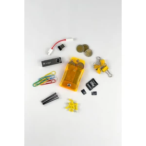 Badger Collection Jellycase Mini Turuncu Bozuk Para Cüzdanı Küçük Minik Kese Madeni Para Kesesi Şeffaf Pvc Renkli