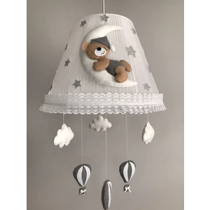 Bebek Çocuk Odası Avizesi Ayıcık Kahve