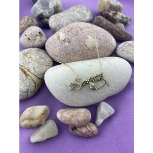 Amoure Gold 14 Ayar Altın Atatürk Imzalı Kolye