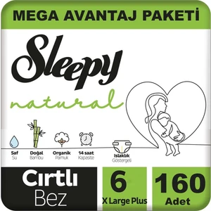 Natural Bebek Bezi Mega Avantaj Paketi 6 Numara 15-25 Kg 160 Adet