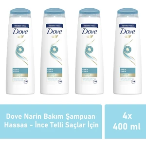 Narin Bakım Şampuan Hassas, Ince Telli Saçlar Için 400 Ml - 4 Adet
