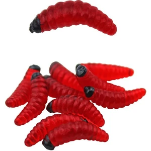 Sea Horse Worm 2 cm Red-Black Head 10 Pcs