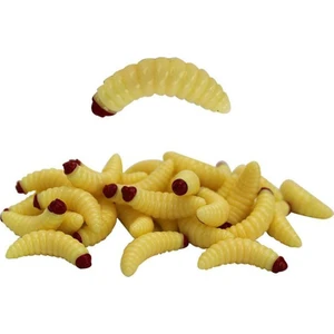 Sea Horse Worm 2 cm Cream-Red Head 10 Pcs