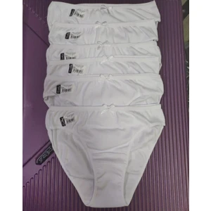 Kadın Beyaz Bikini Külot 6'lı