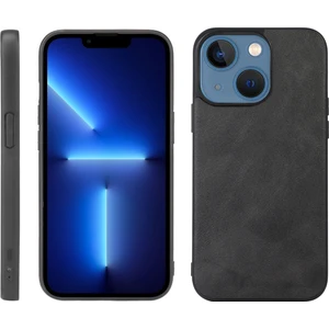 Yue Store Iphone 13 Siyah Için Cowhide Doku Pu Kılıfı (Yurt Dışından)