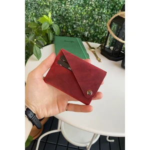 Vista - Hakiki Deri Unisex Natürel Minimal Origami Cüzdan