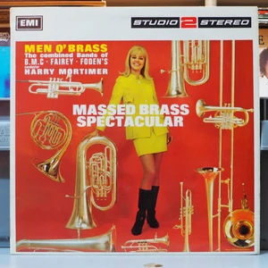 Men O' Brass, Harry Mortimer * Massed Brass Spectacular,ingiliz Baskı 1967 Lp