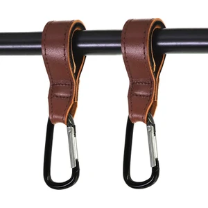 2 Adet Bebek Arabası Uygun Karabin Kancası (Kahverengi) (Yurt Dışından)