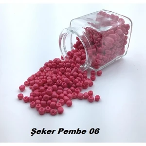 Erdal Ticaret Kum Boncuk (0,5 Mm-1 Paket 100GR) Şeker Pembe 06