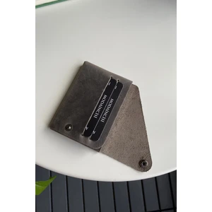 Vista - Hakiki Deri Unisex Natürel Minimal Origami Cüzdan