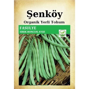 Sırık Boncuk Ayşe Fasulye Tohumu Doğal Ata Kılçıksız Sırık Fasulye Tohum Pakette 25 gr