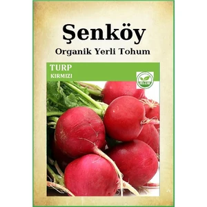 Yerli Kırmızı Turp Tohumu Doğal Ata Kadirli Iri Turp Tohumu Pakette 10 gr 1200 Tohum