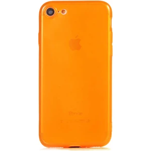 Kzy Apple iPhone 7 Kapak Kamera Korumalı Neon Renkli Silikon Kılıf - Neon Turuncu