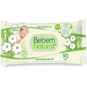 Bebem Natural Parfümsüz 90'lı Islak Bebek Mendili