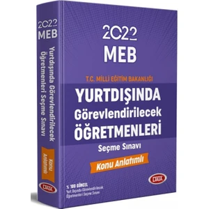 Data Yayınları MEB Yurtdışında Görev. Öğrt. Seçme Sınavı Hazırlık Kit