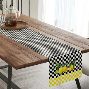 Kareli Limon Desenli 50X140 cm Runner