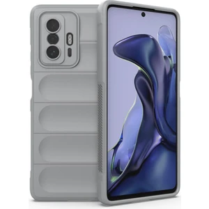 Xiaomi Redmi K40 Gaming Miami Serisi Darbeye Dayanıklı Silikon Kılıf - Açık Gri