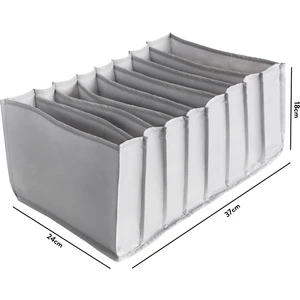 8 Gözlü Çekmece Içi Antrasit Düzenleyici Organizer - Large 24 x 37 x 18 cm