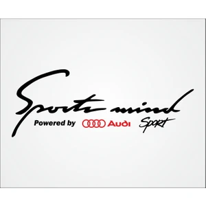 Oto Sticker Sports Mind Audi Sticker